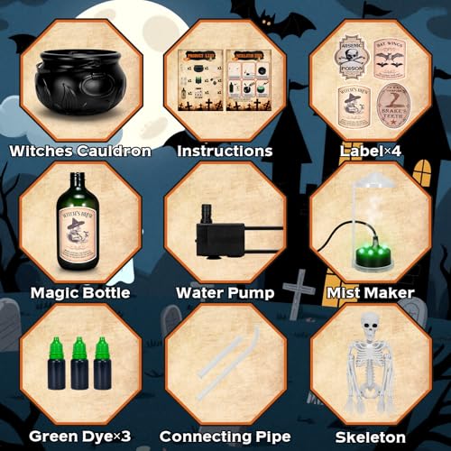 Mystic Brew Cauldron – Spooky Lights and Fog Effect