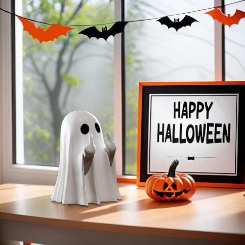 Cheeky Ghost Figurine Funny Halloween Shelf Decor