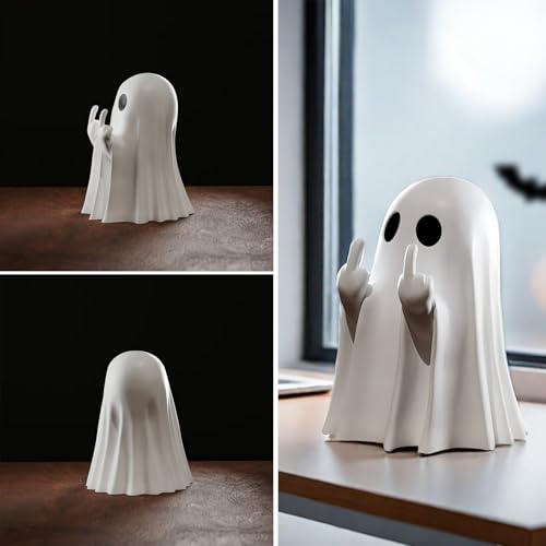 Cheeky Ghost Figurine Funny Halloween Shelf Decor