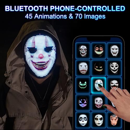 Programmable LED Mask – Faces, Designs & More