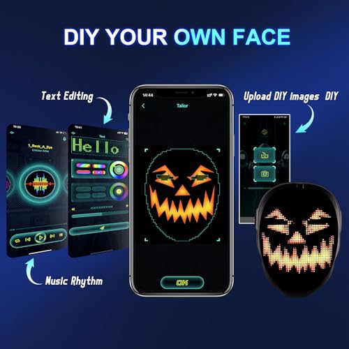 Programmable LED Mask – Faces, Designs & More