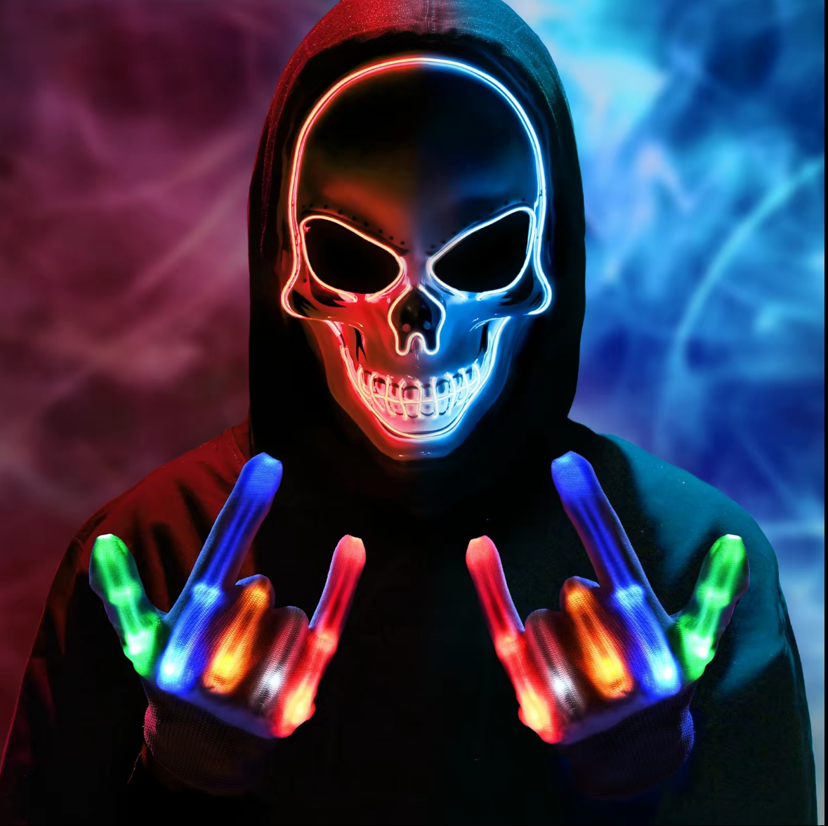 Neon Reaper Set (mask + Gloves)