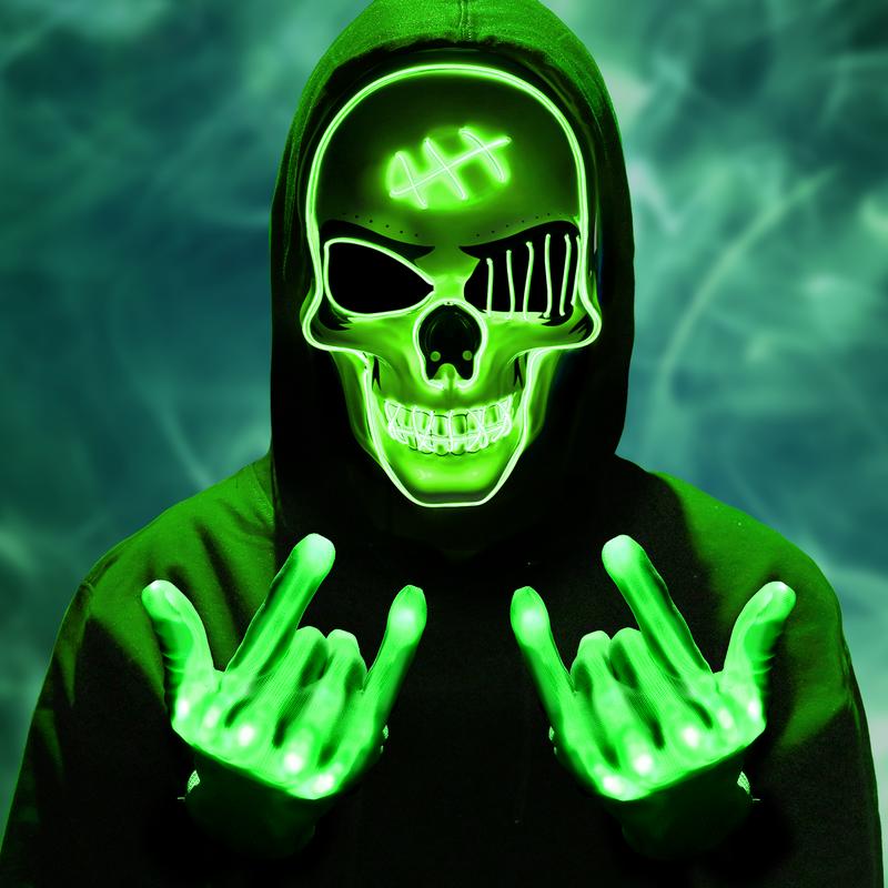 Neon Reaper Set (mask + Gloves)