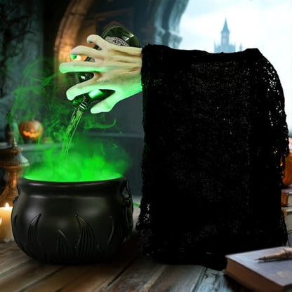Mystic Brew Cauldron – Spooky Lights and Fog Effect